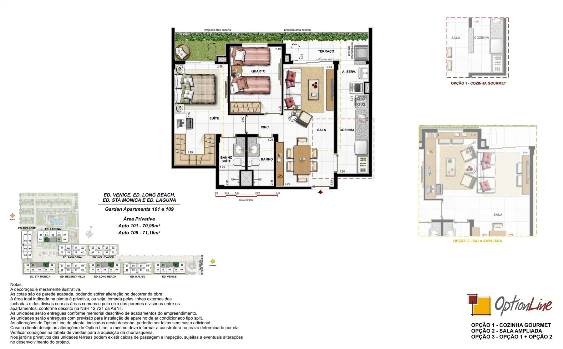 Planta: garden 2 quartos