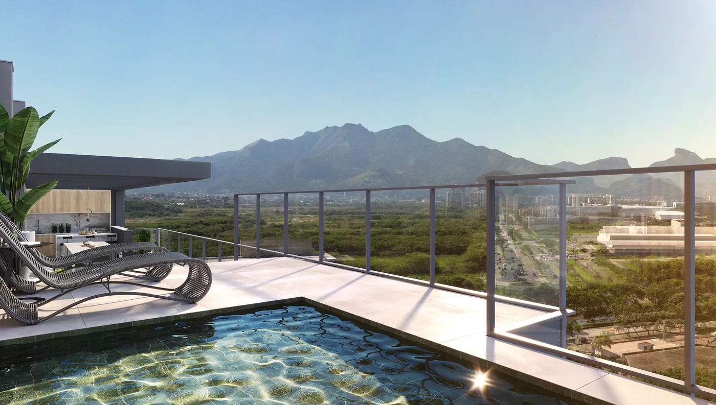 Piscina privativa de cobertura